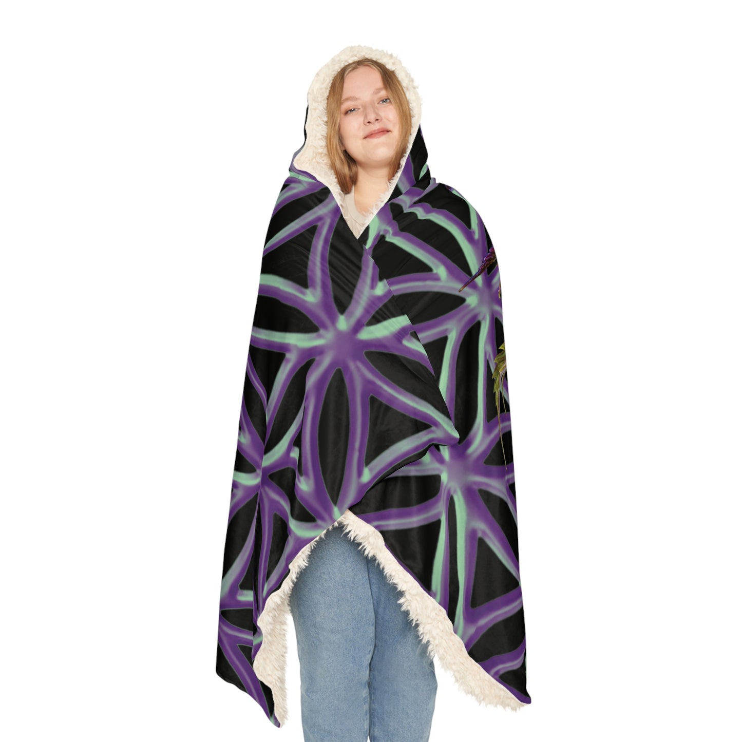 Flower Of Life V3 Snuggle Blanket
