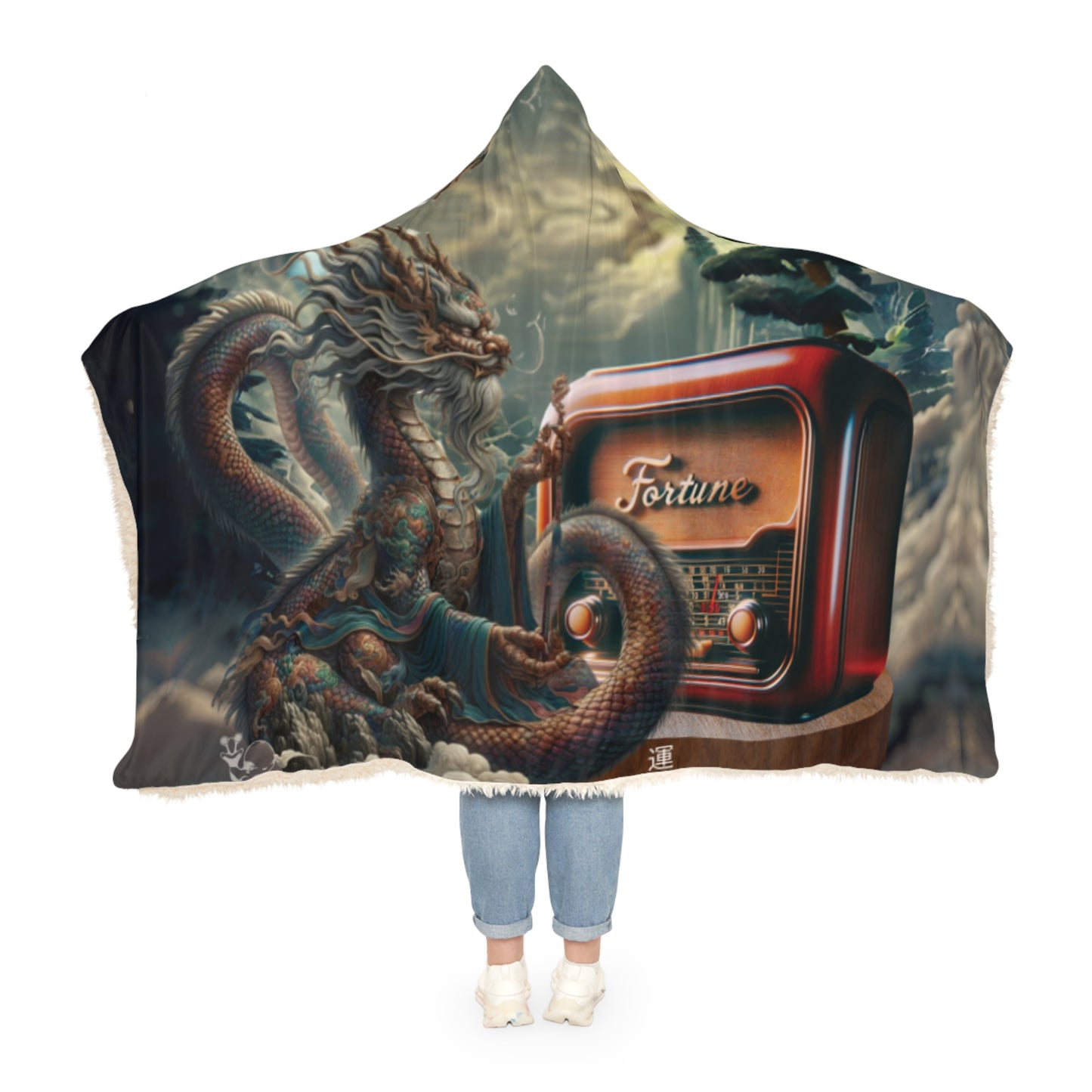 Guru Dragon Fortune Radio Snuggle Blanket