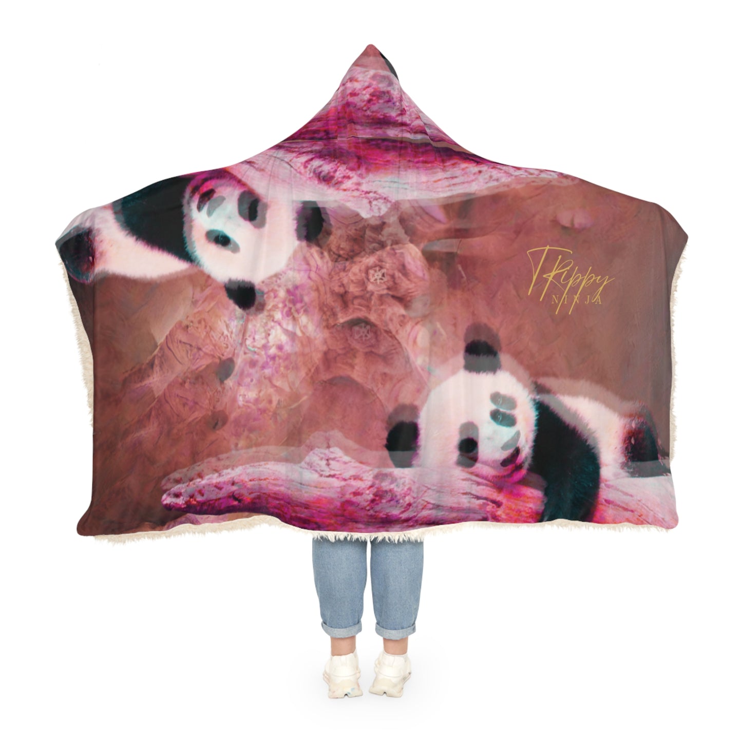 Trippy Panda Snuggle Blanket