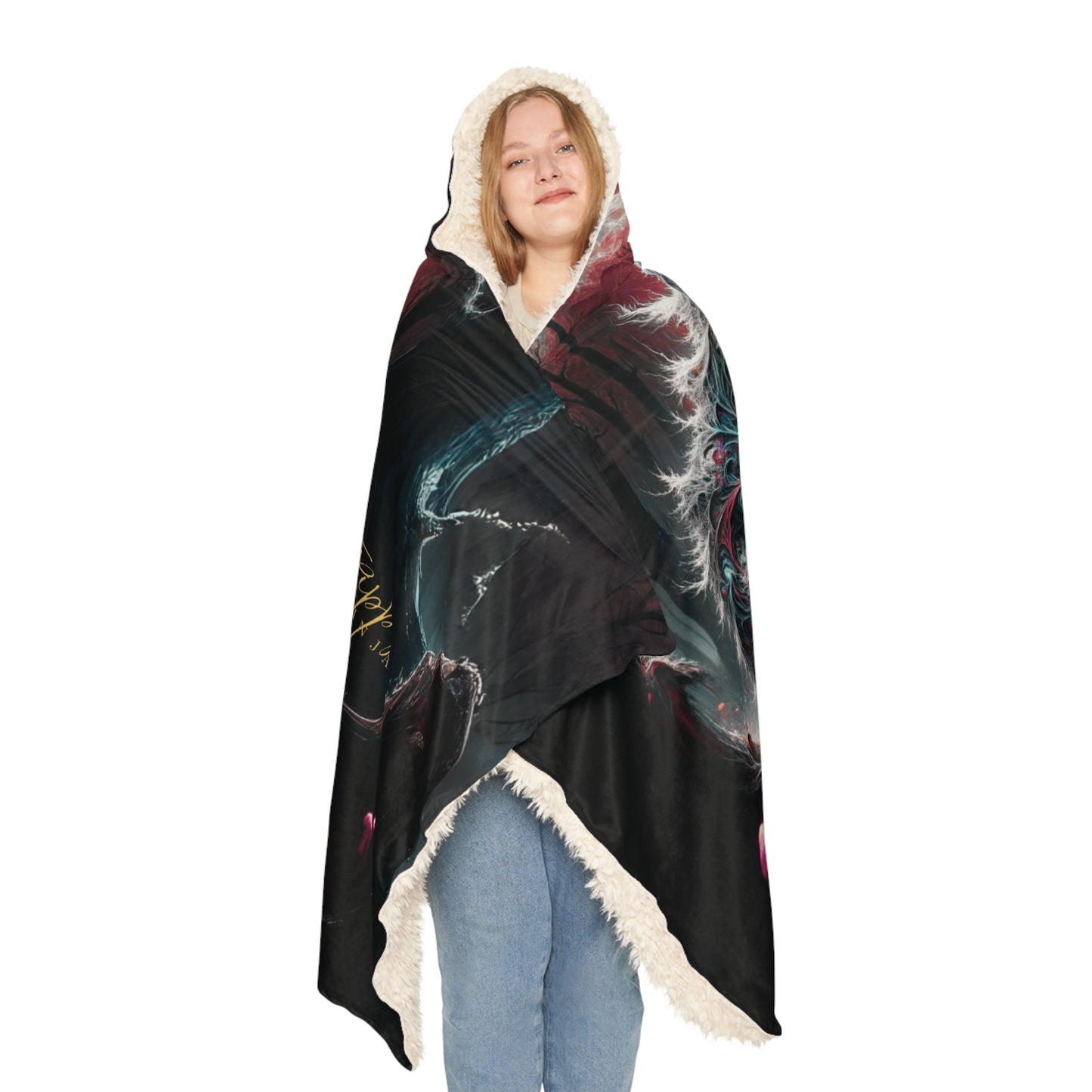 Trippy Ghastly Wolfy Snuggle Blankety