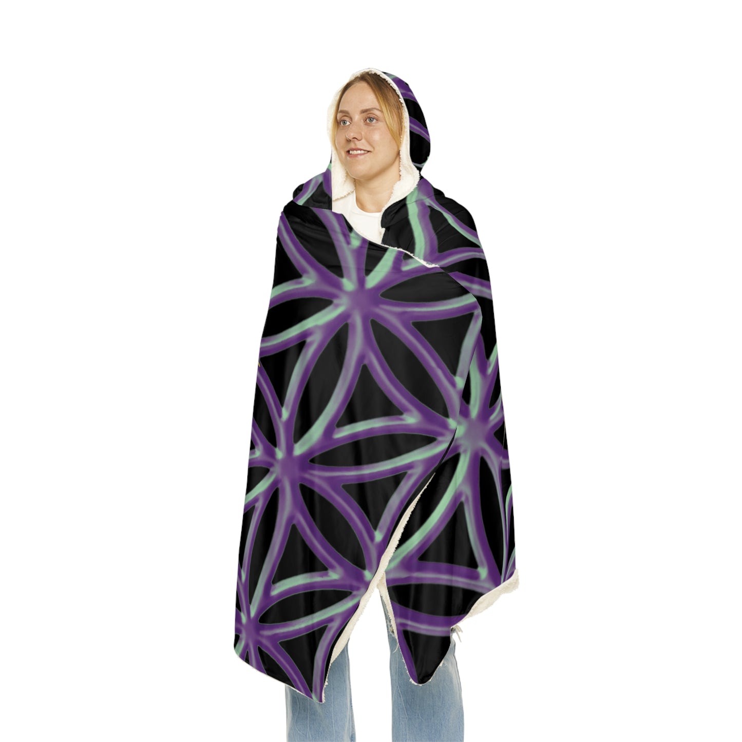 Flower Of Life V3 Snuggle Blanket
