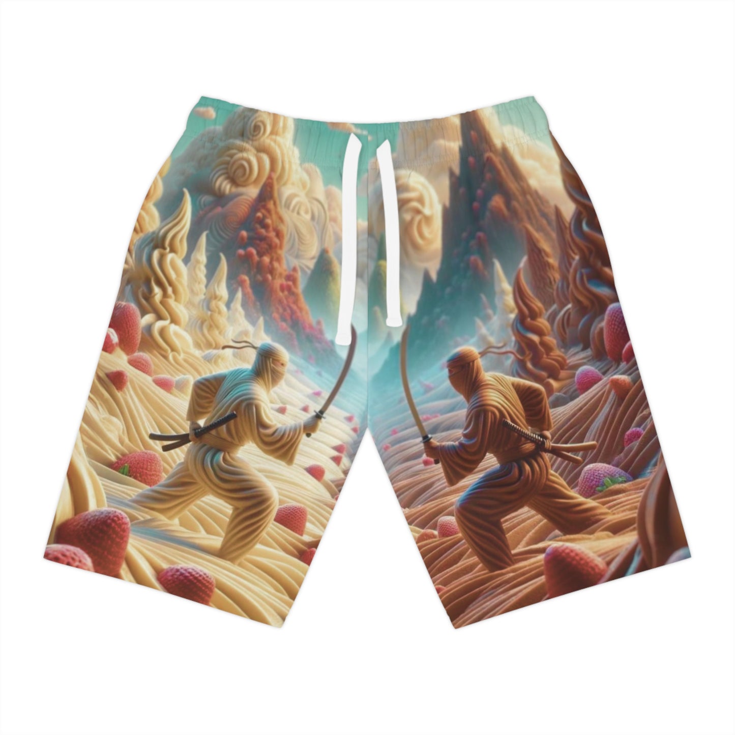 Ice Cream Ninja Dreamscape Athletic Long Shorts