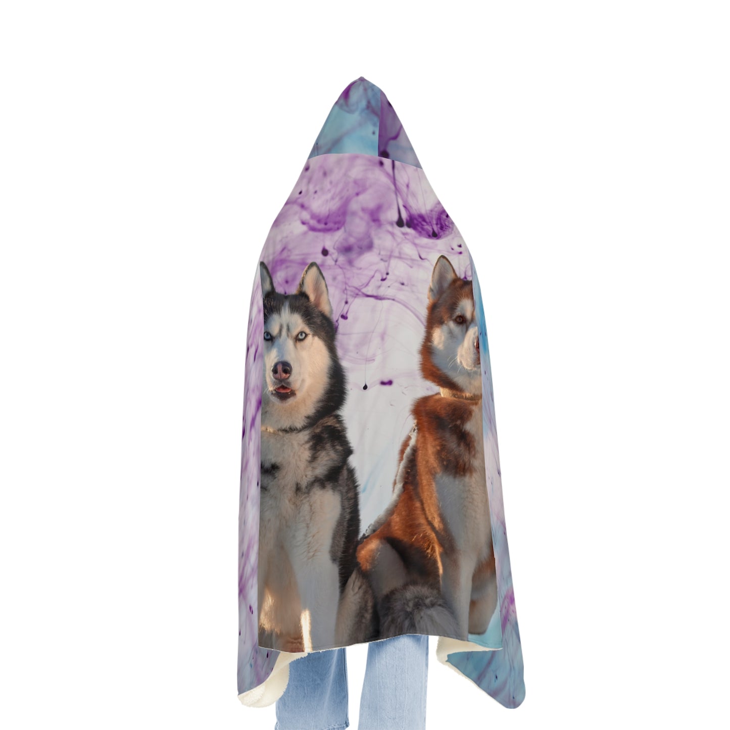 Husky Pair Snuggle Blanket