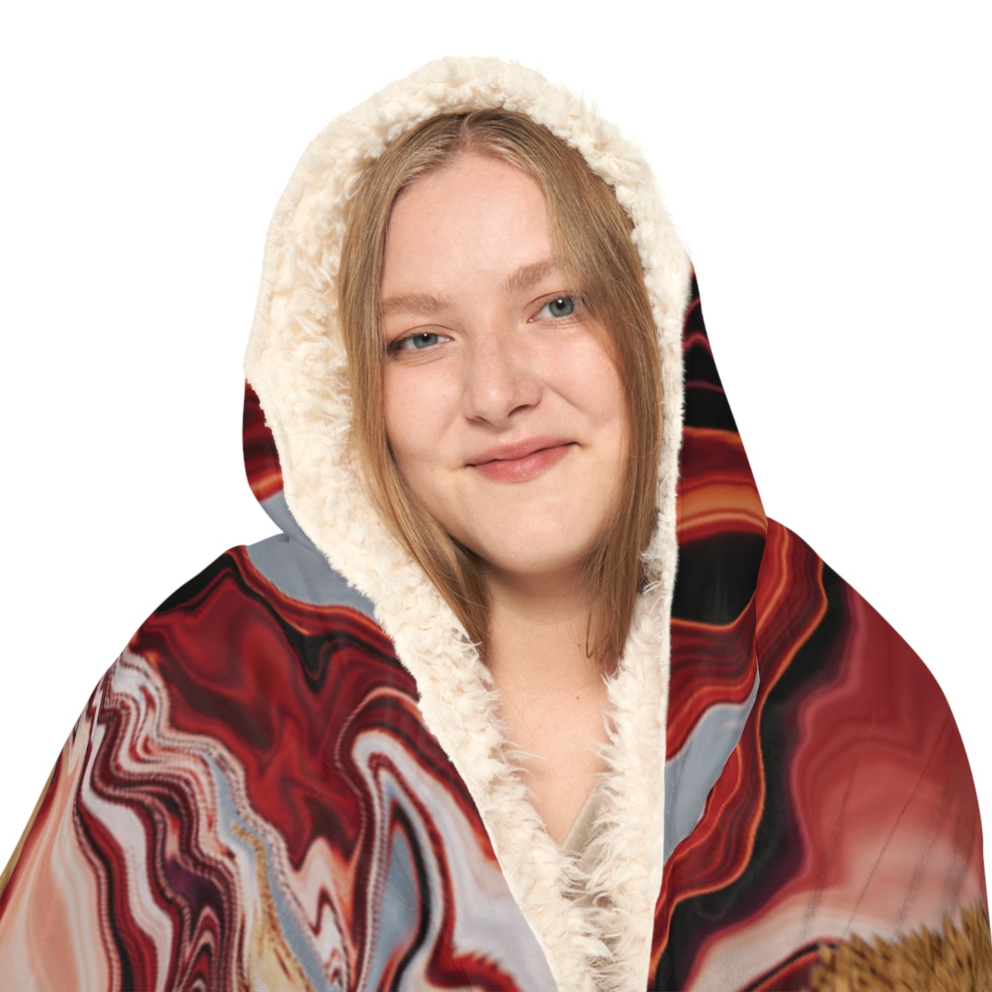 Pyramids With Trippy Skies Snuggle Blanket