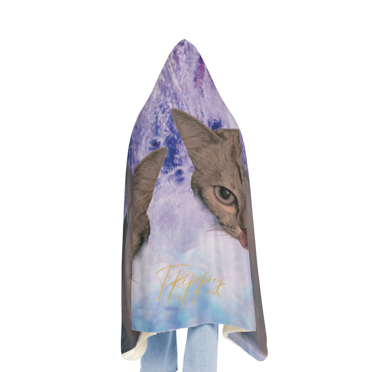 Trippy Kitty Snuggle Blanket
