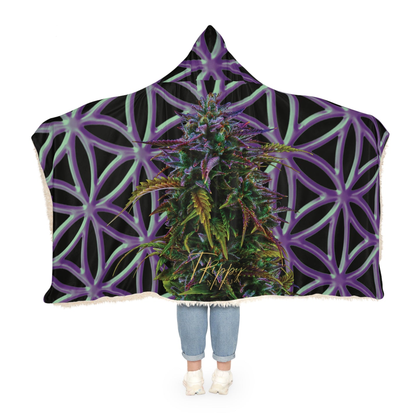 Flower Of Life V3 Snuggle Blanket