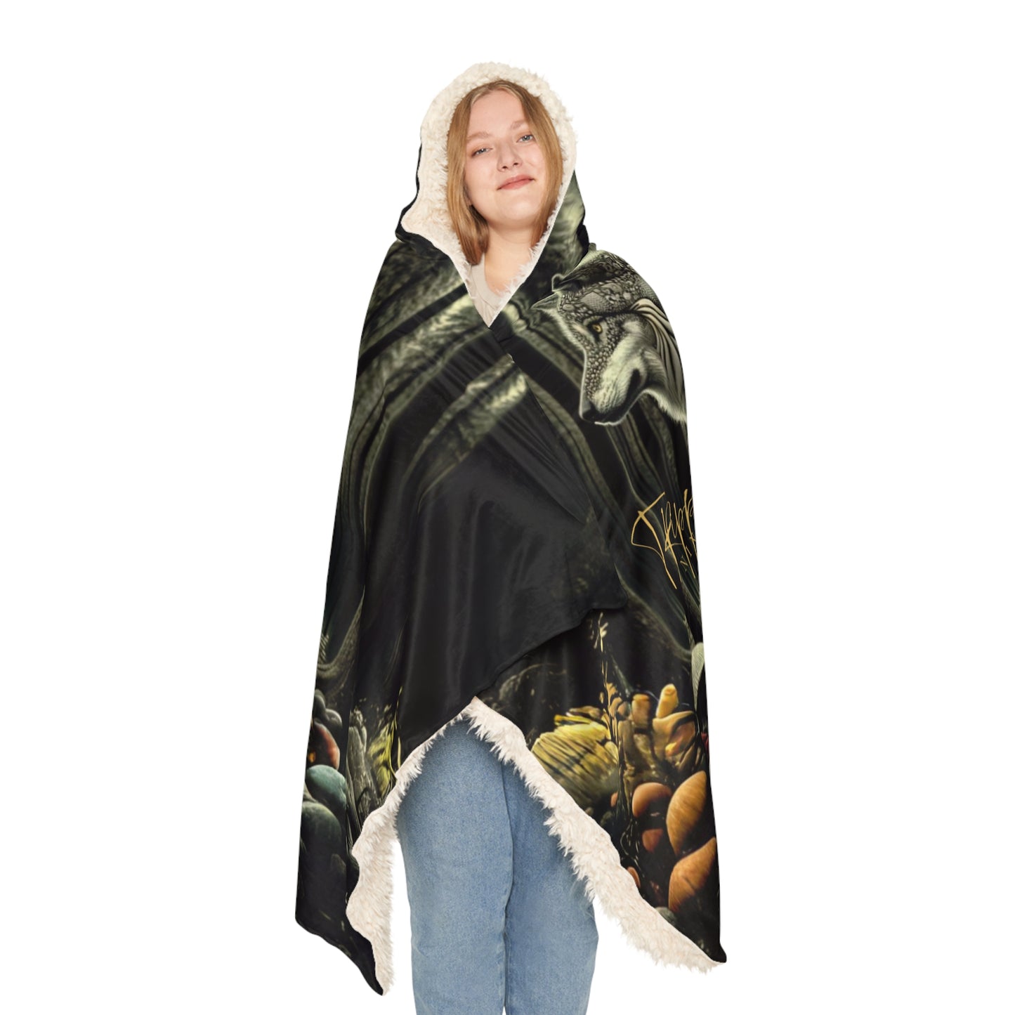 Psychedelic Wolf Snuggle Blanket