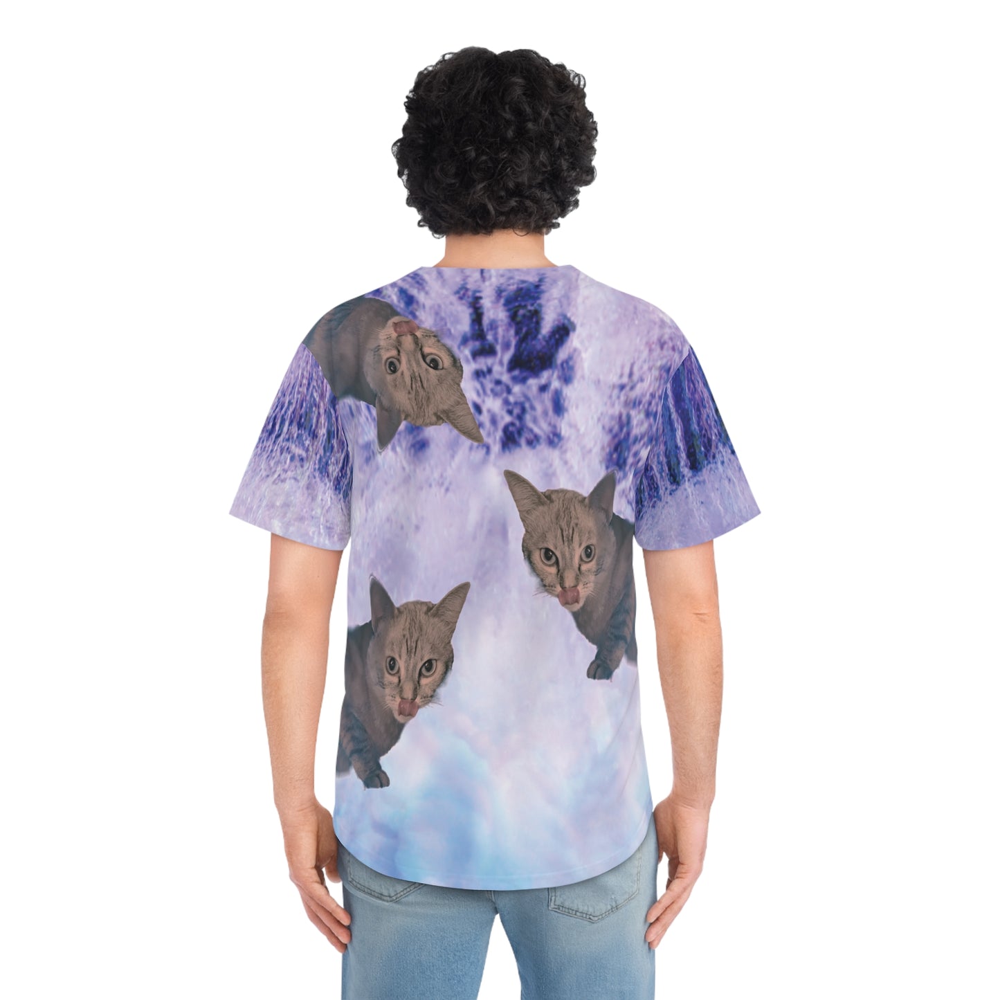 Trippy Kitty Baseball Jersey