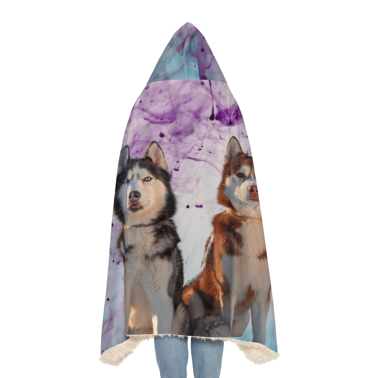 Husky Pair Snuggle Blanket