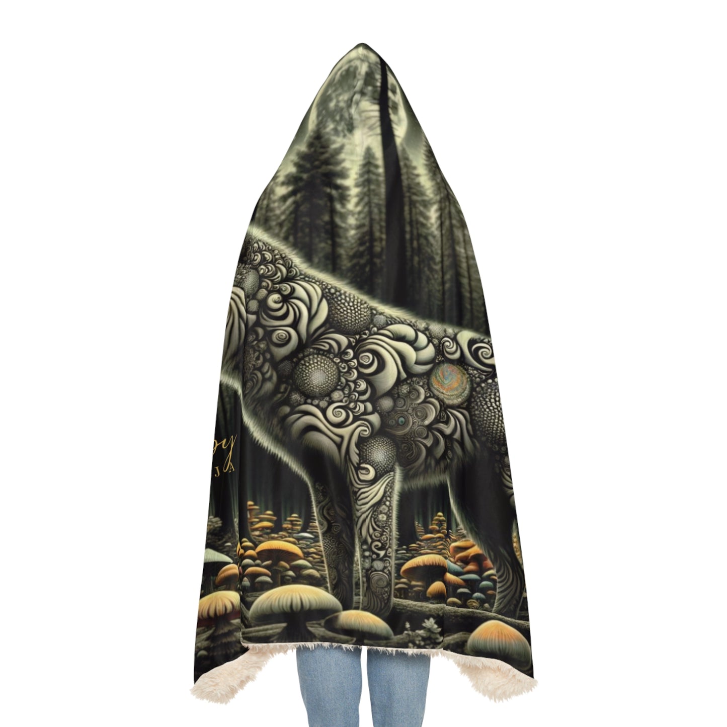 Psychedelic Wolf Snuggle Blanket