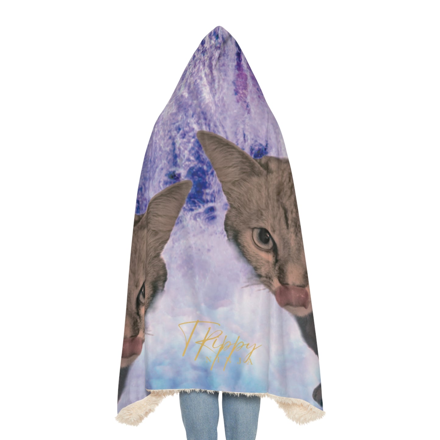 Trippy Kitty Snuggle Blanket