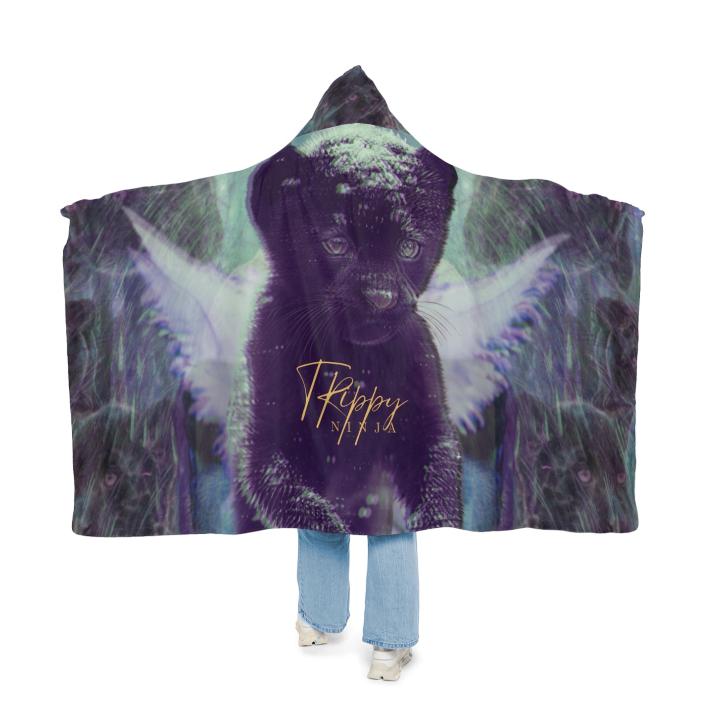 Baby Jaguar Angel Snuggle Blanket
