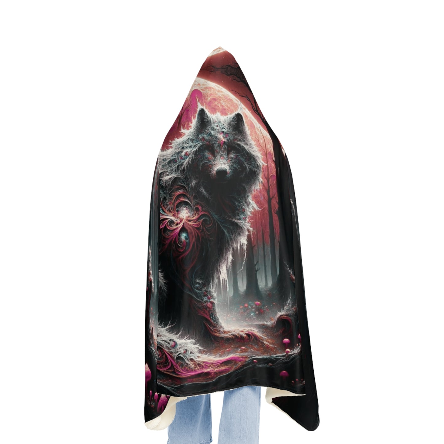 Trippy Ghastly Wolfy Snuggle Blankety
