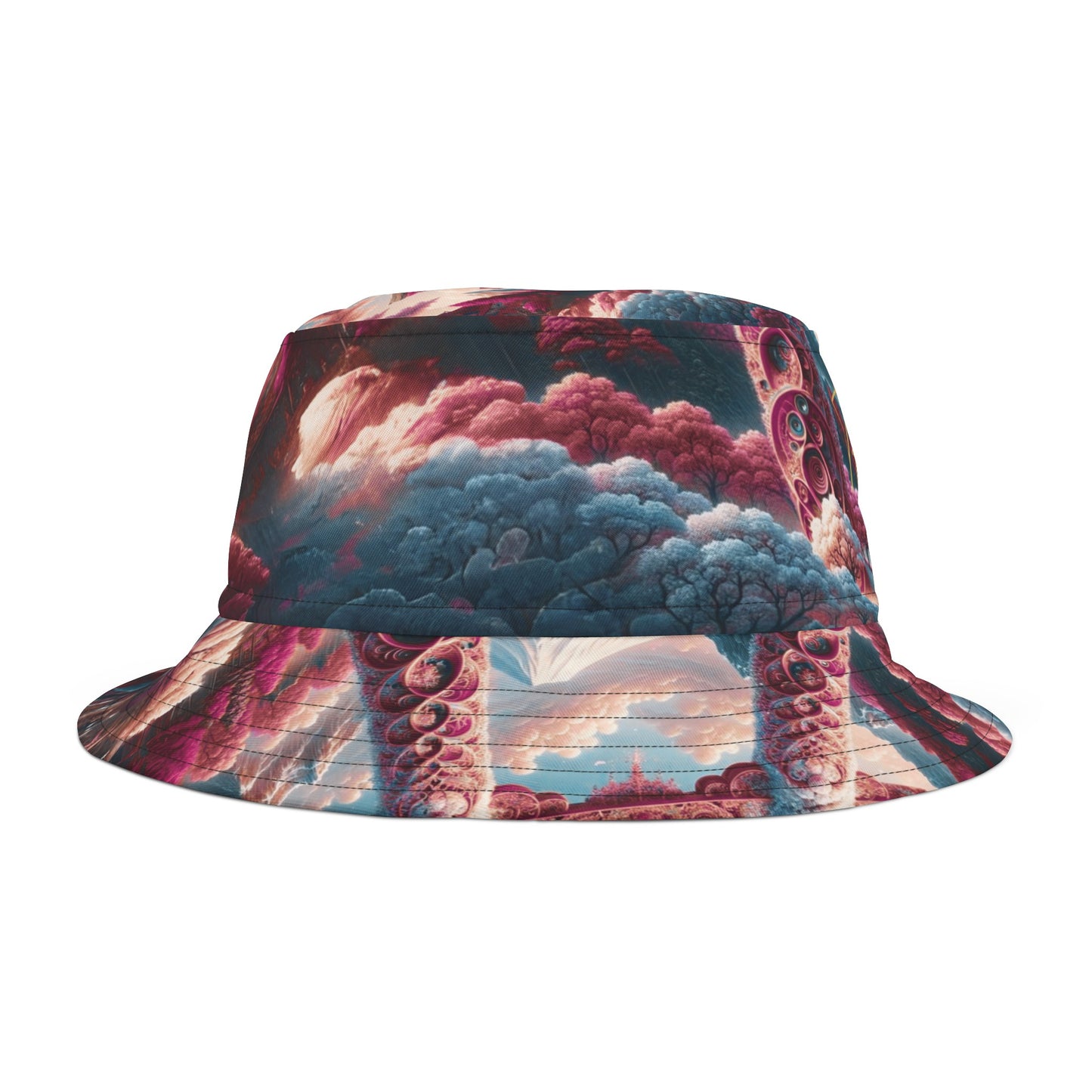 Psychedelic Shinto Shrine Bucket Hat