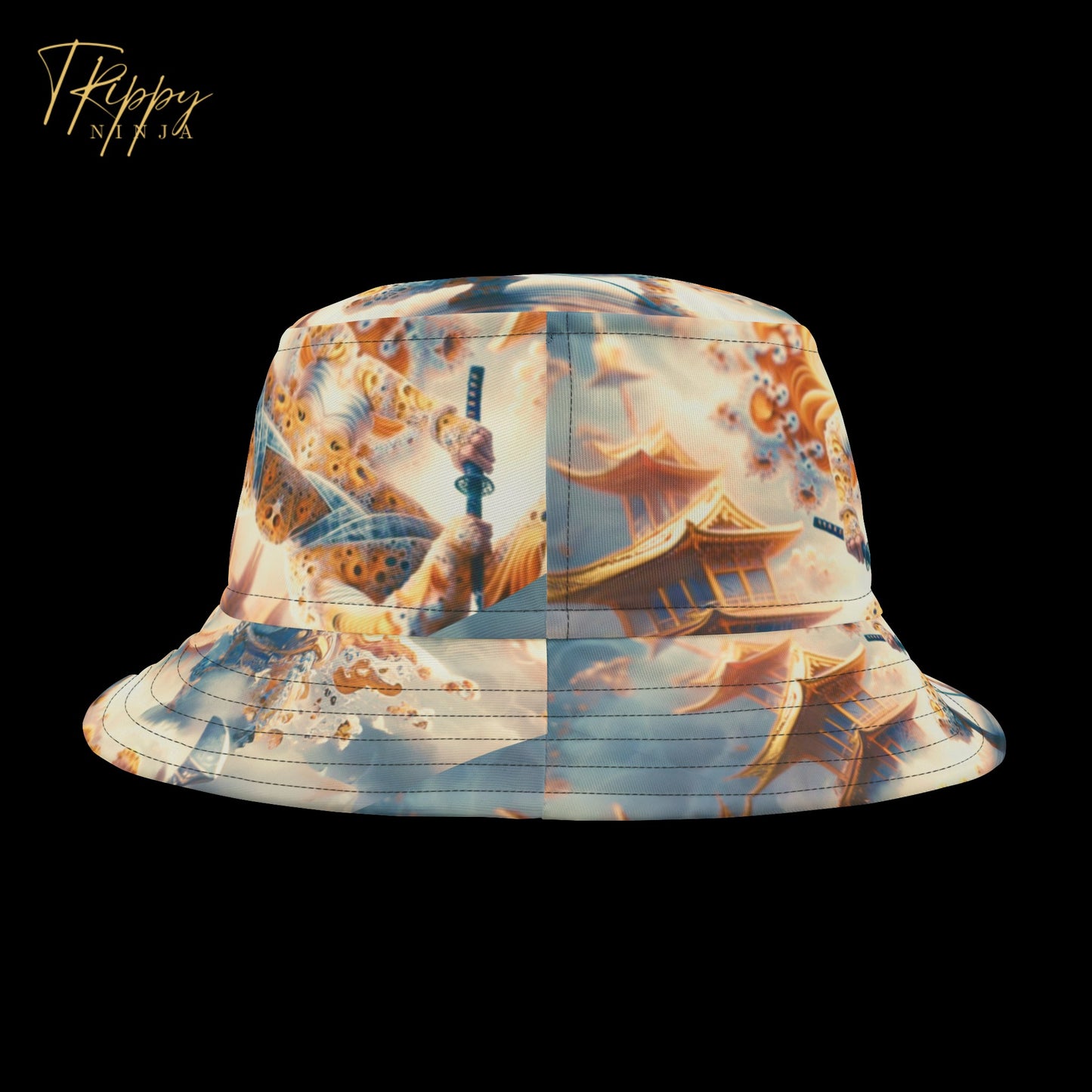 Trippy Ninja Fiery Pheonix Style Bucket Hat