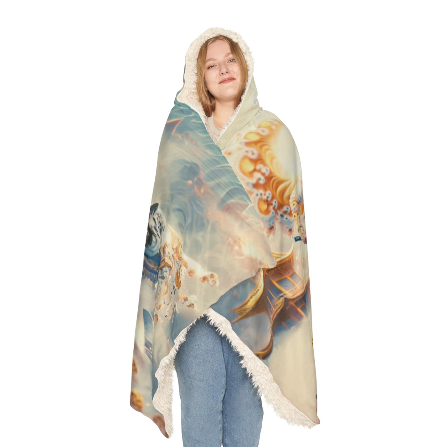 Light Ninja Dreamscape Hooded Blanket