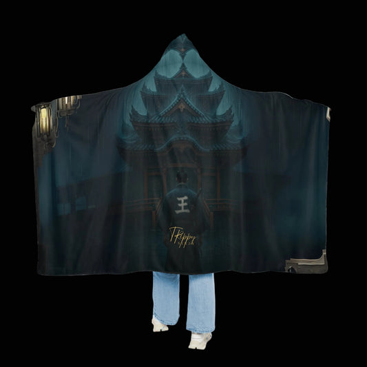 Samurai Shrine Hooded Blanket