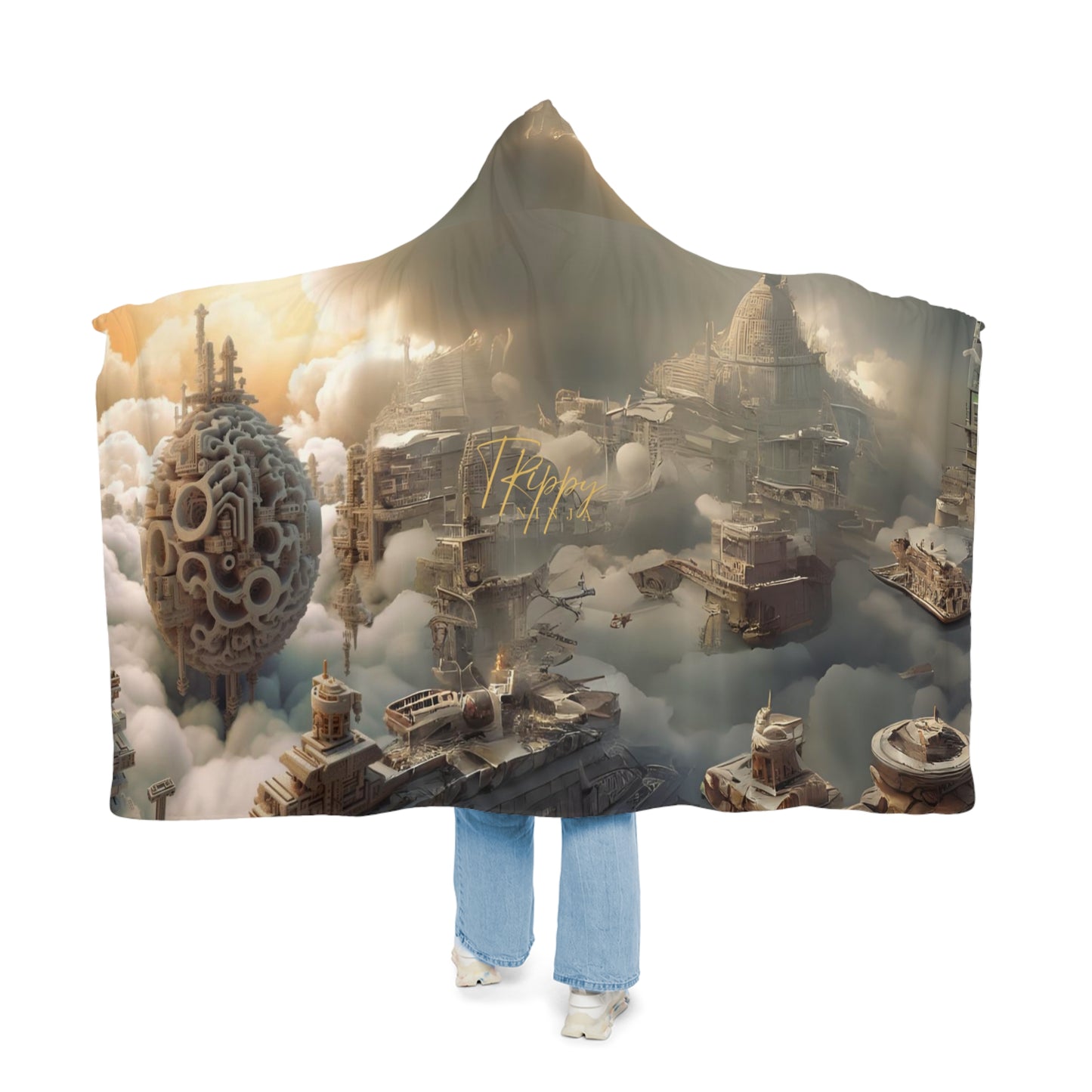 Above The Clouds Snuggle Blanket