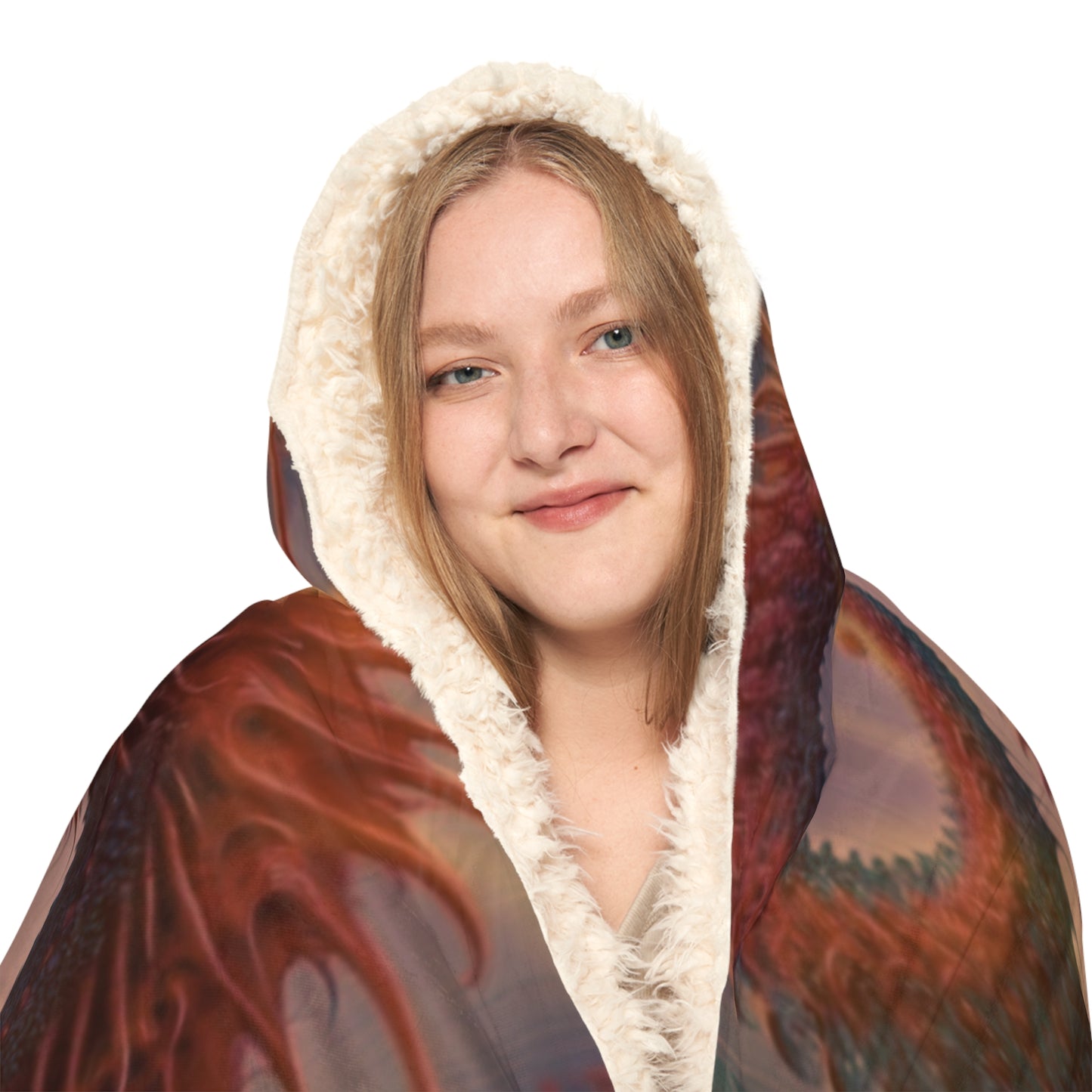 Attack of the Dragon Hooded Blanket