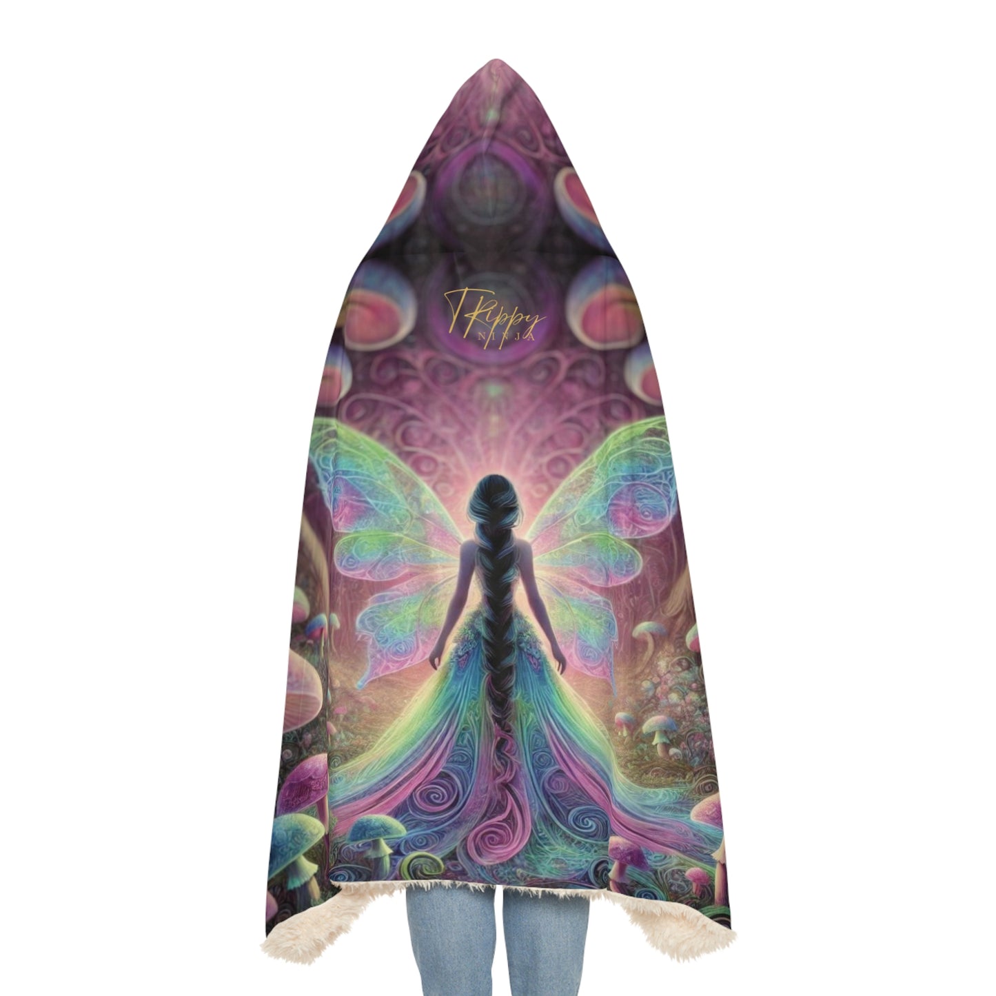 Princess Mushroom Fairy Hooded Blanket Cloak