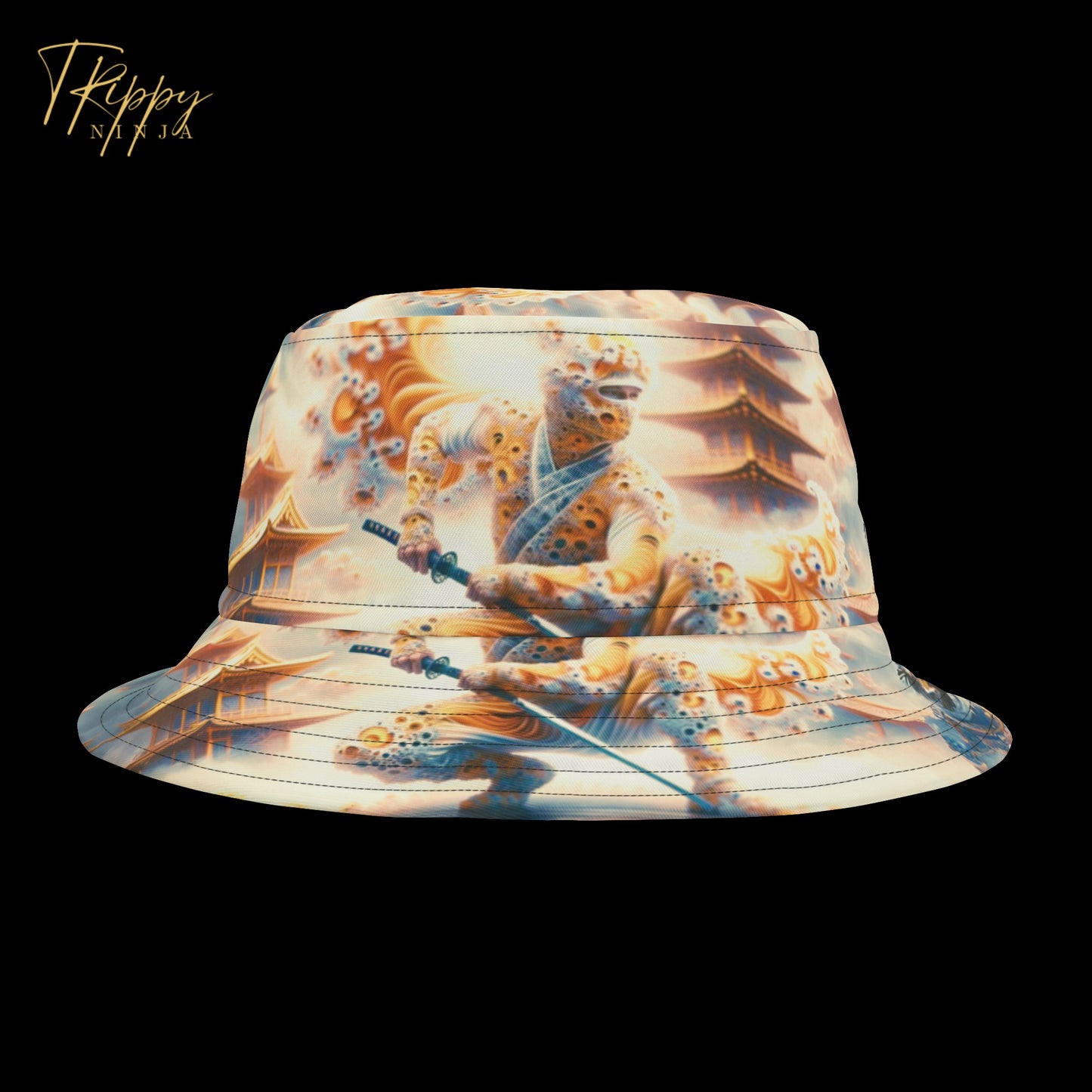 Trippy Ninja Fiery Pheonix Style Bucket Hat