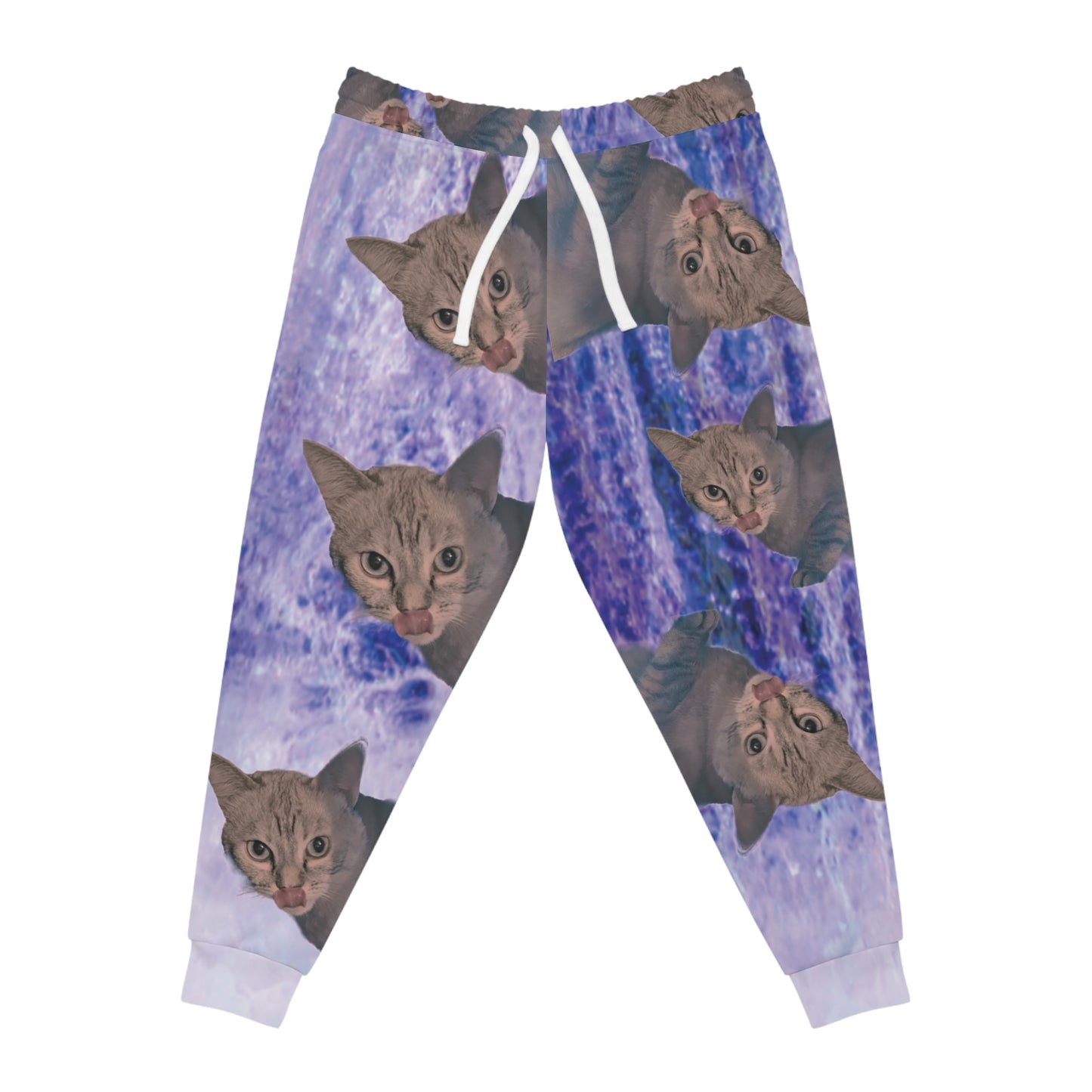 Trippy Kitty Athletic Joggers