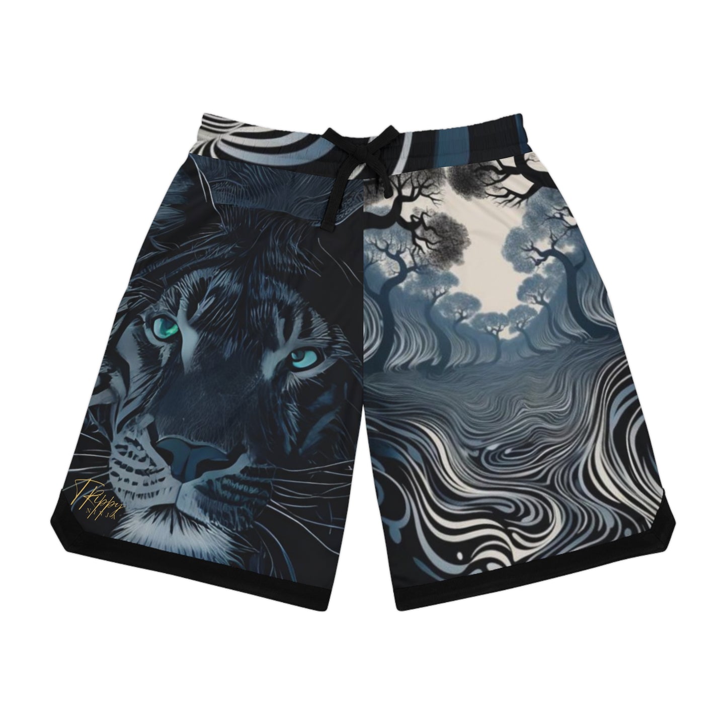 Trippy Tiger Basketball Shorts