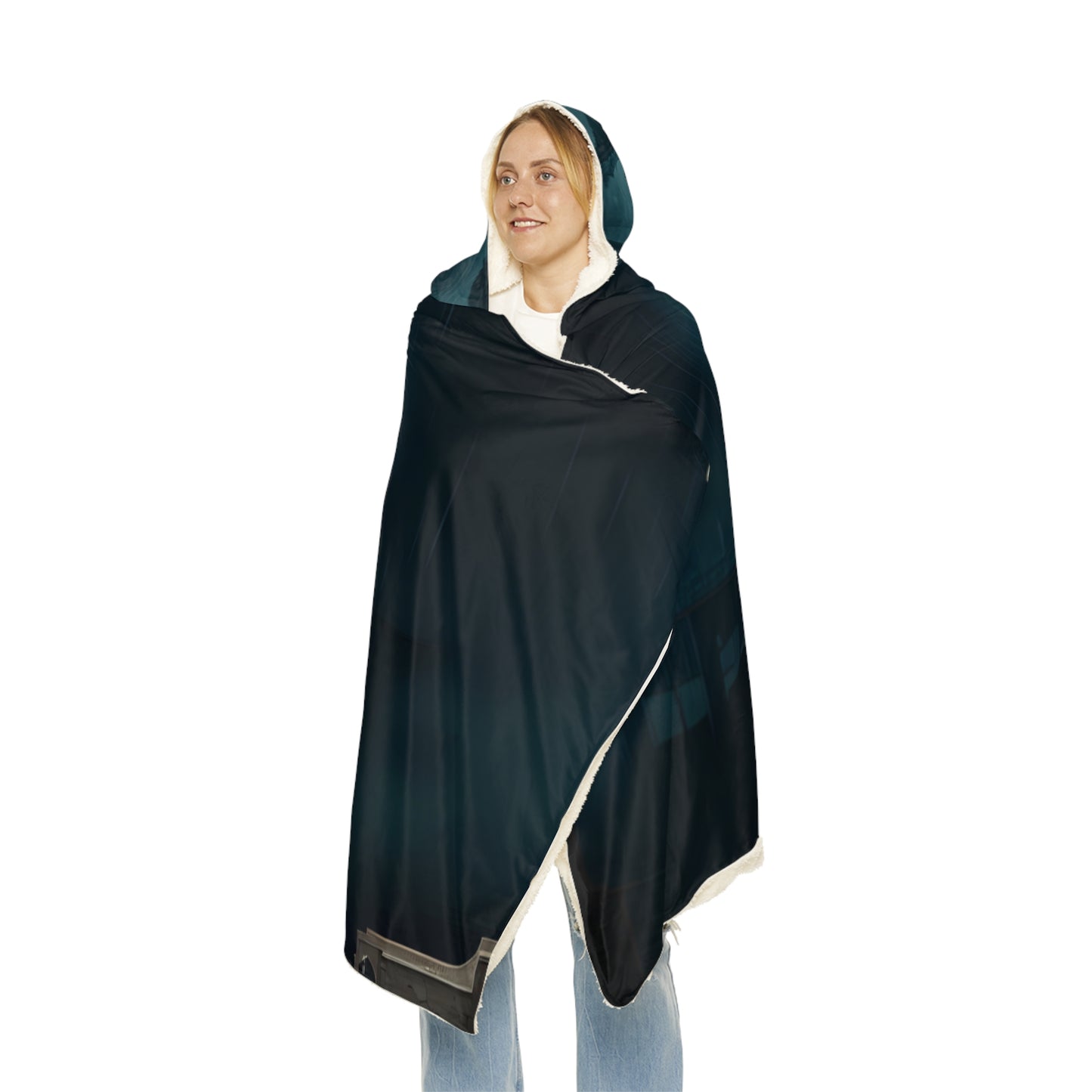 Samurai Shrine Hooded Blanket