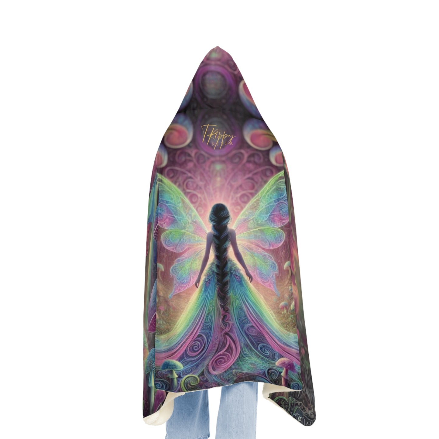 Princess Mushroom Fairy Hooded Blanket Cloak