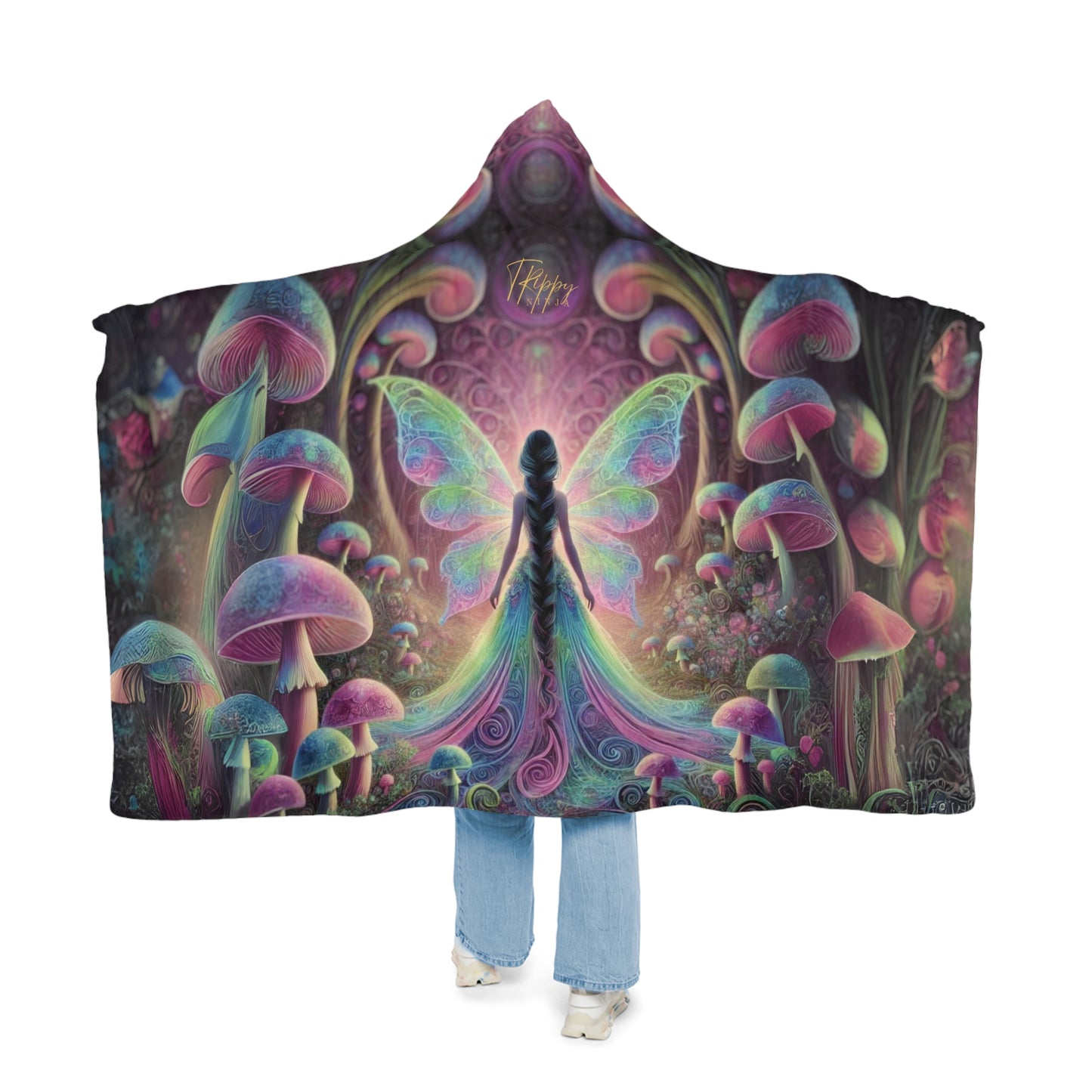 Princess Mushroom Fairy Hooded Blanket Cloak