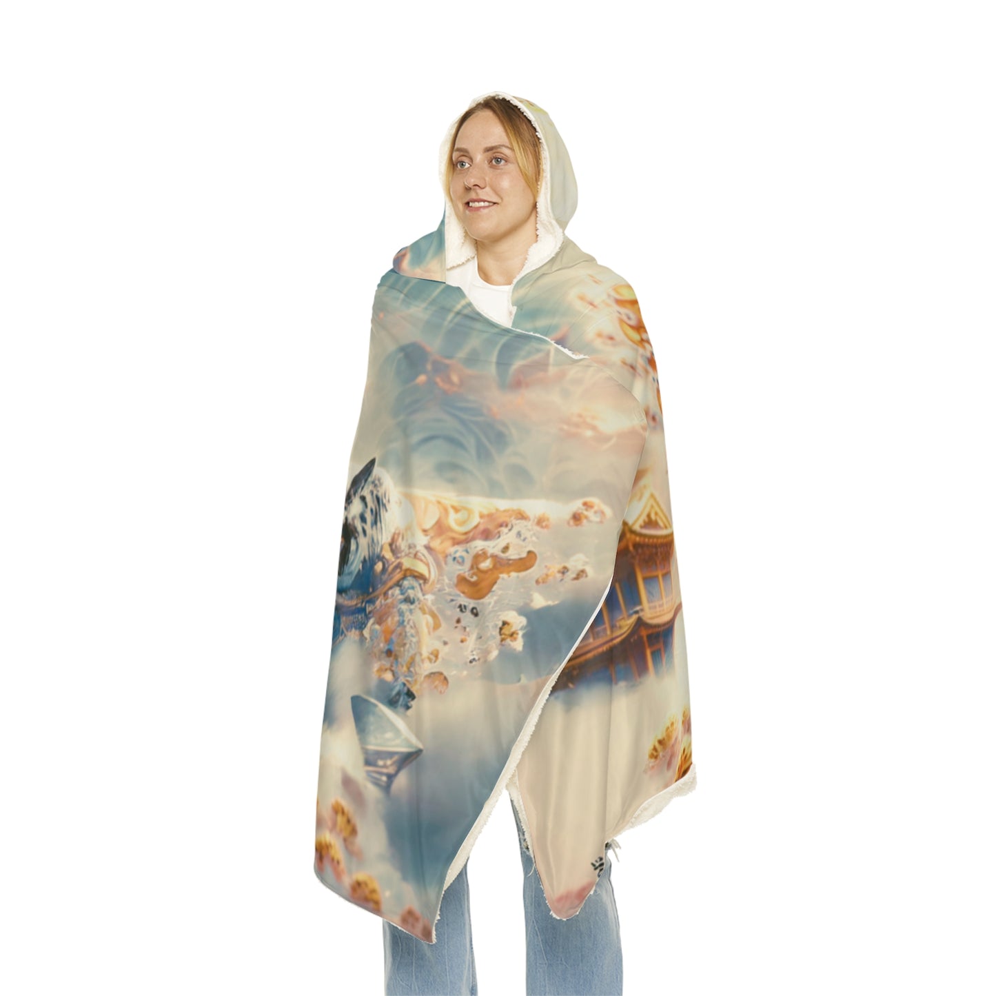 Light Ninja Dreamscape Hooded Blanket