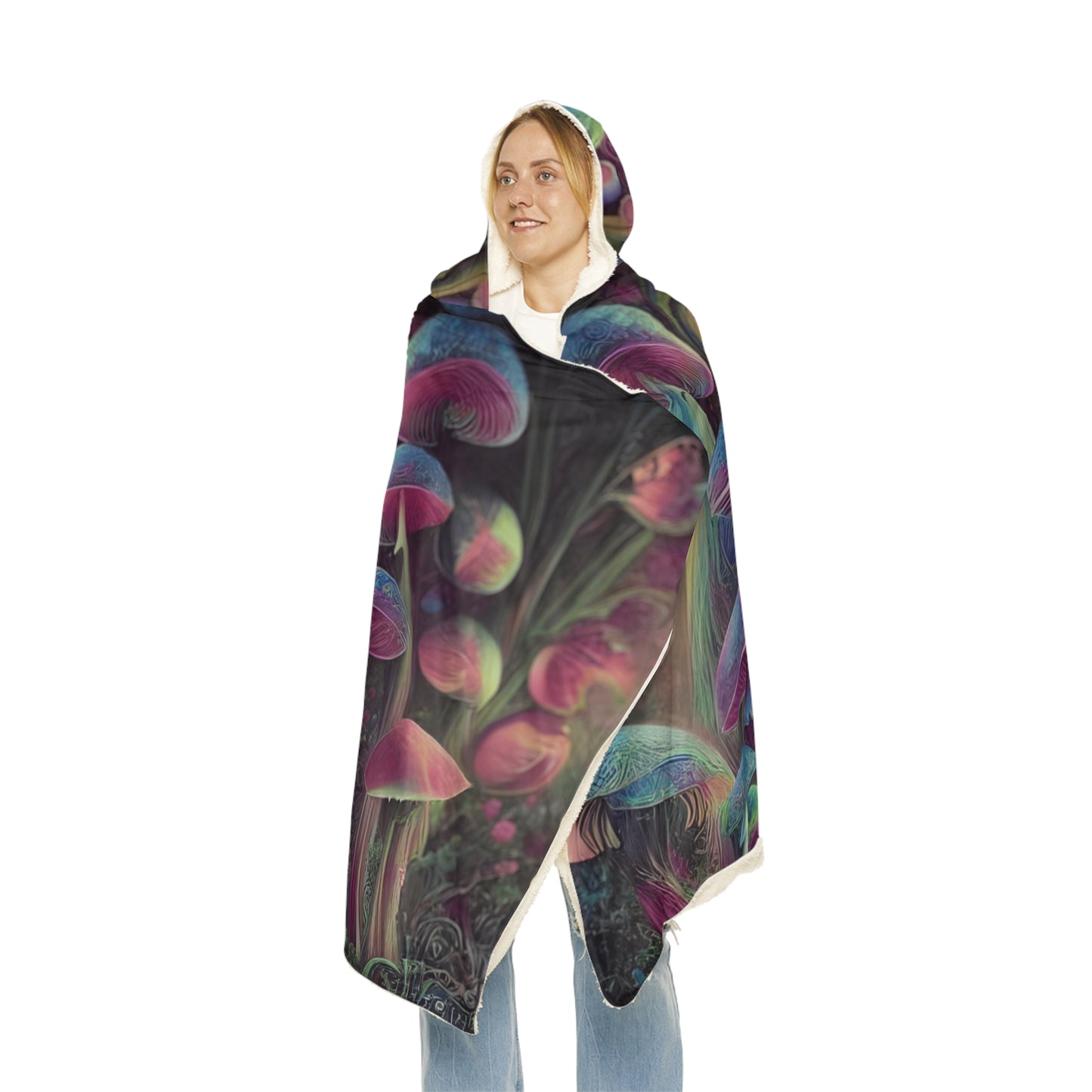 Princess Mushroom Fairy Hooded Blanket Cloak