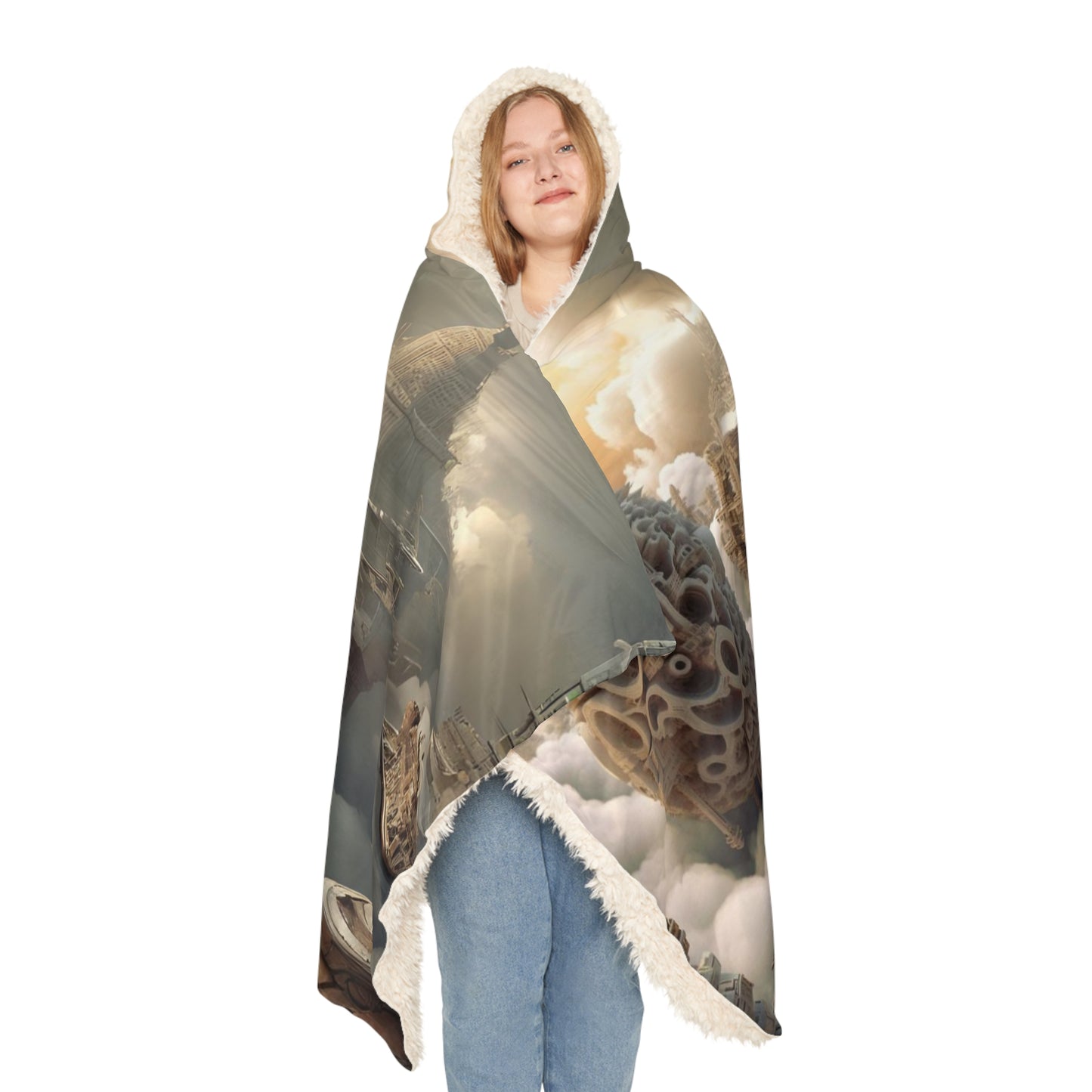 Above The Clouds Snuggle Blanket