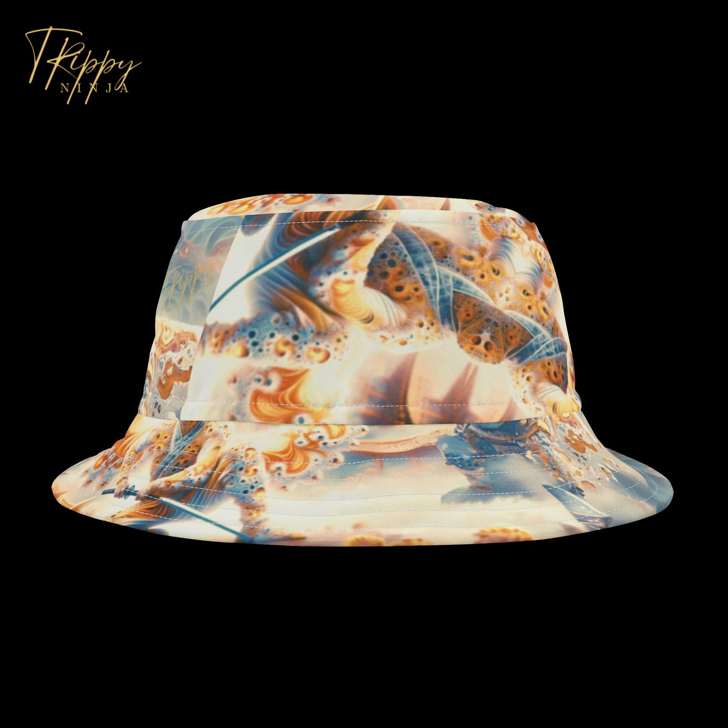 Trippy Ninja Fiery Pheonix Style Bucket Hat