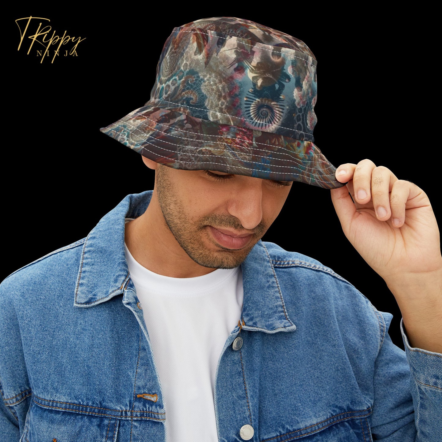 Candy Dreamscape Ninja Chessboard Bucket Hat