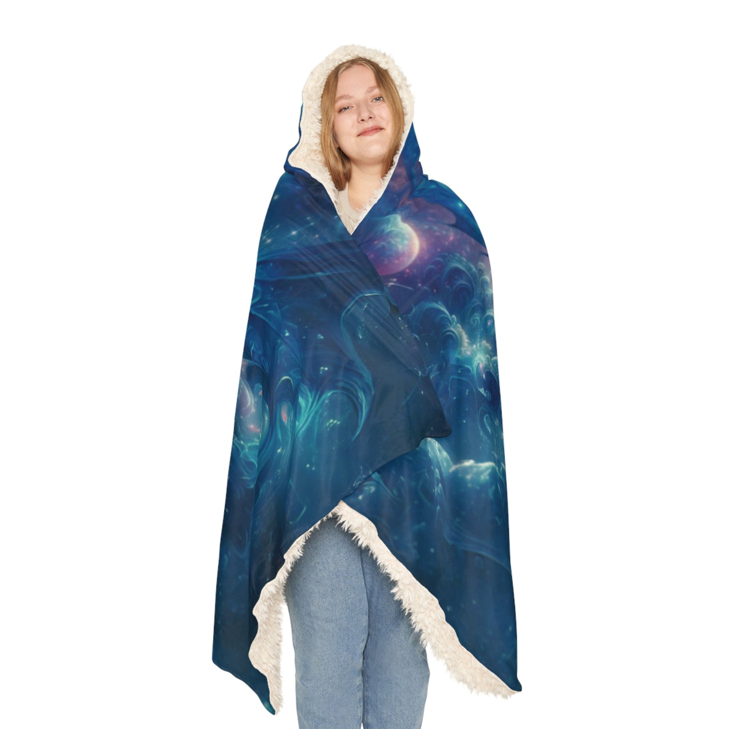 Celestial Dragon Tapestry (Bonsai x TrippyNinja) Hooded Blanket