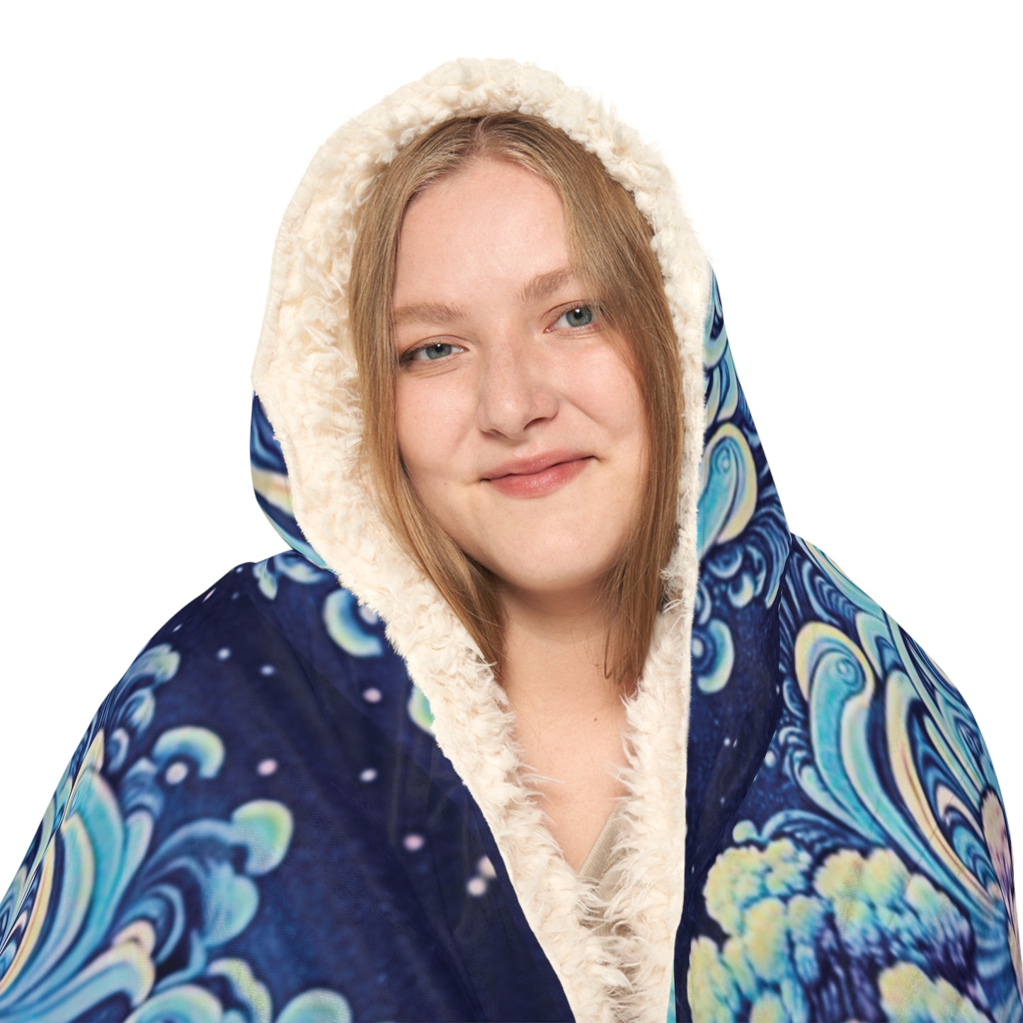 Trippy Japanese Fractal Vibes Snuggle Blanket