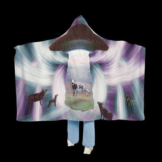 Cow Abduction Snuggle Blanket