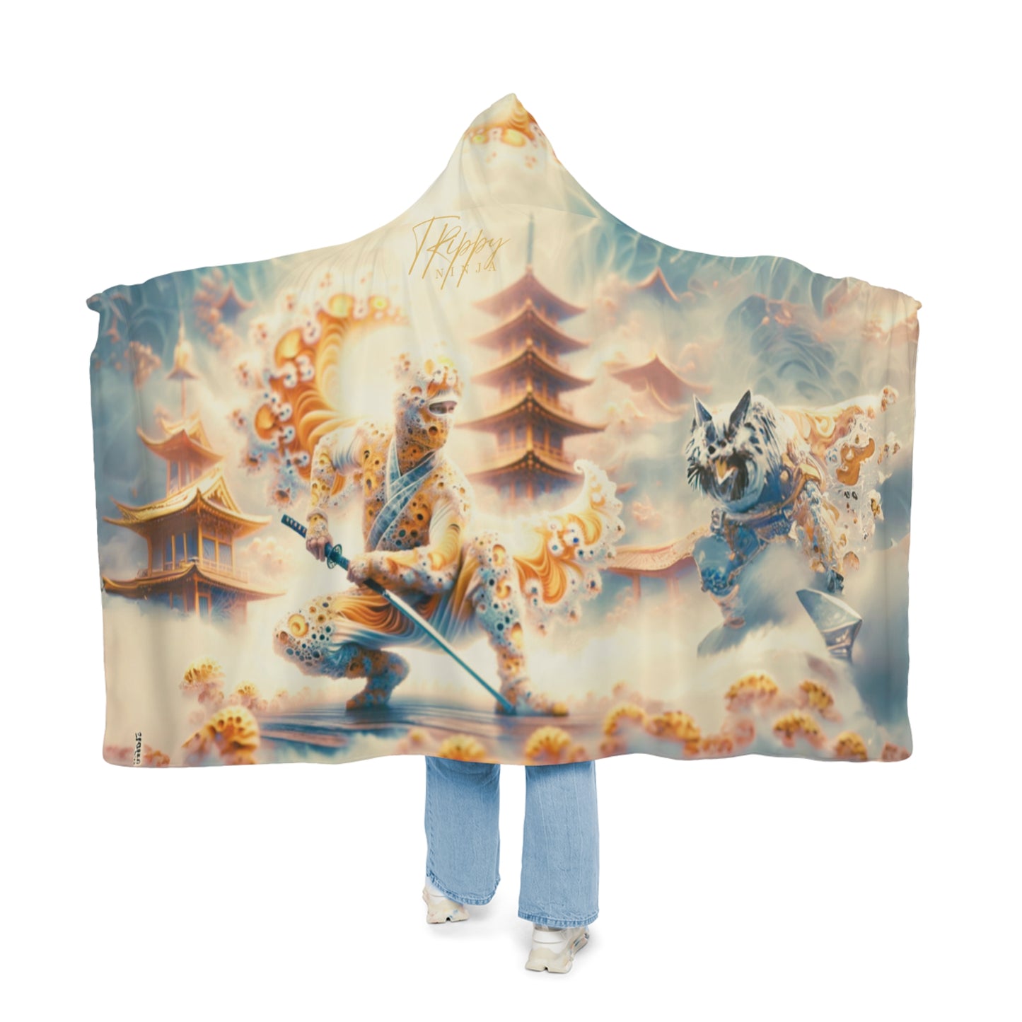 Light Ninja Dreamscape Hooded Blanket