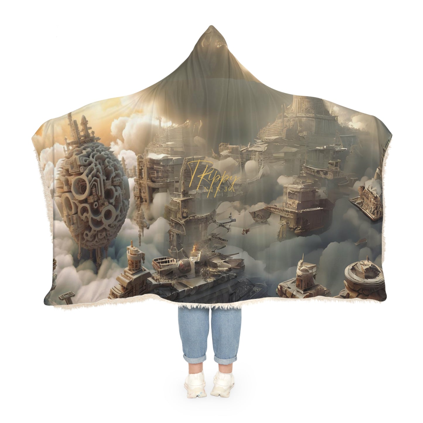 Above The Clouds Snuggle Blanket