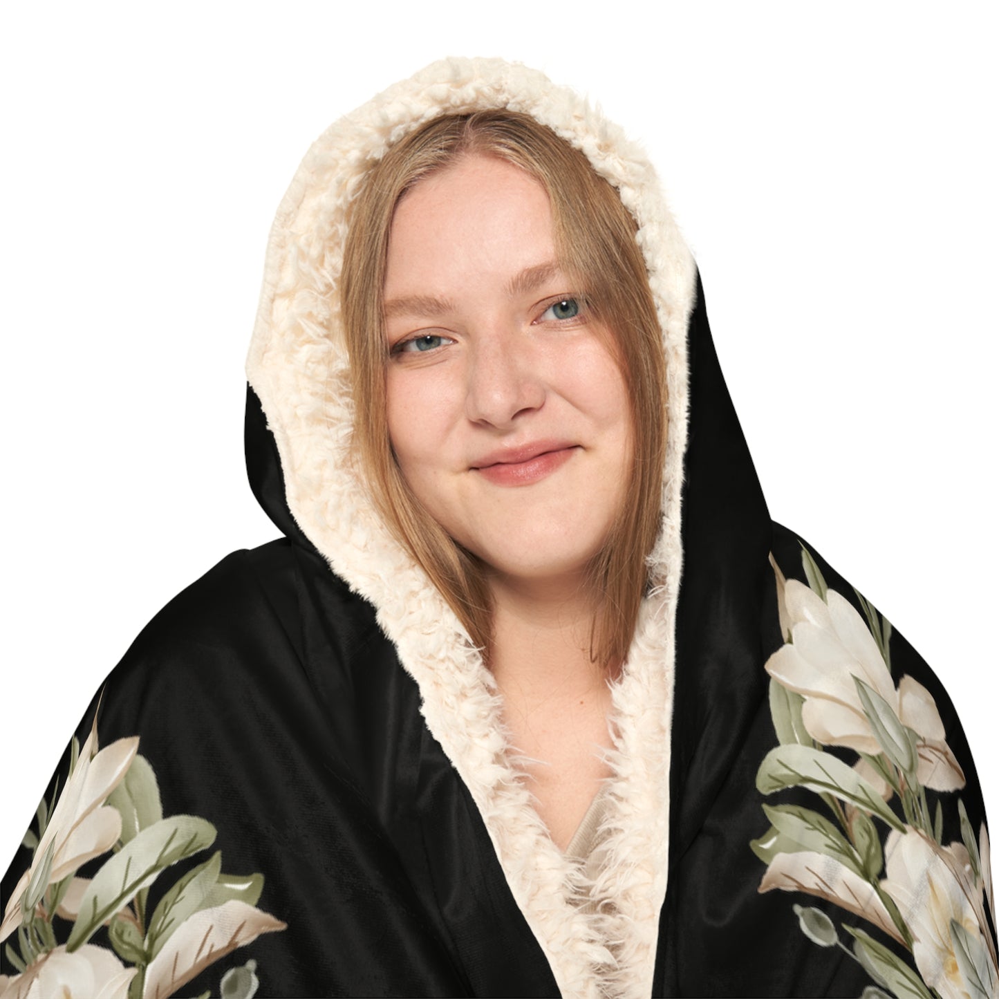 Flower Of Life Bloom Hooded Blanket
