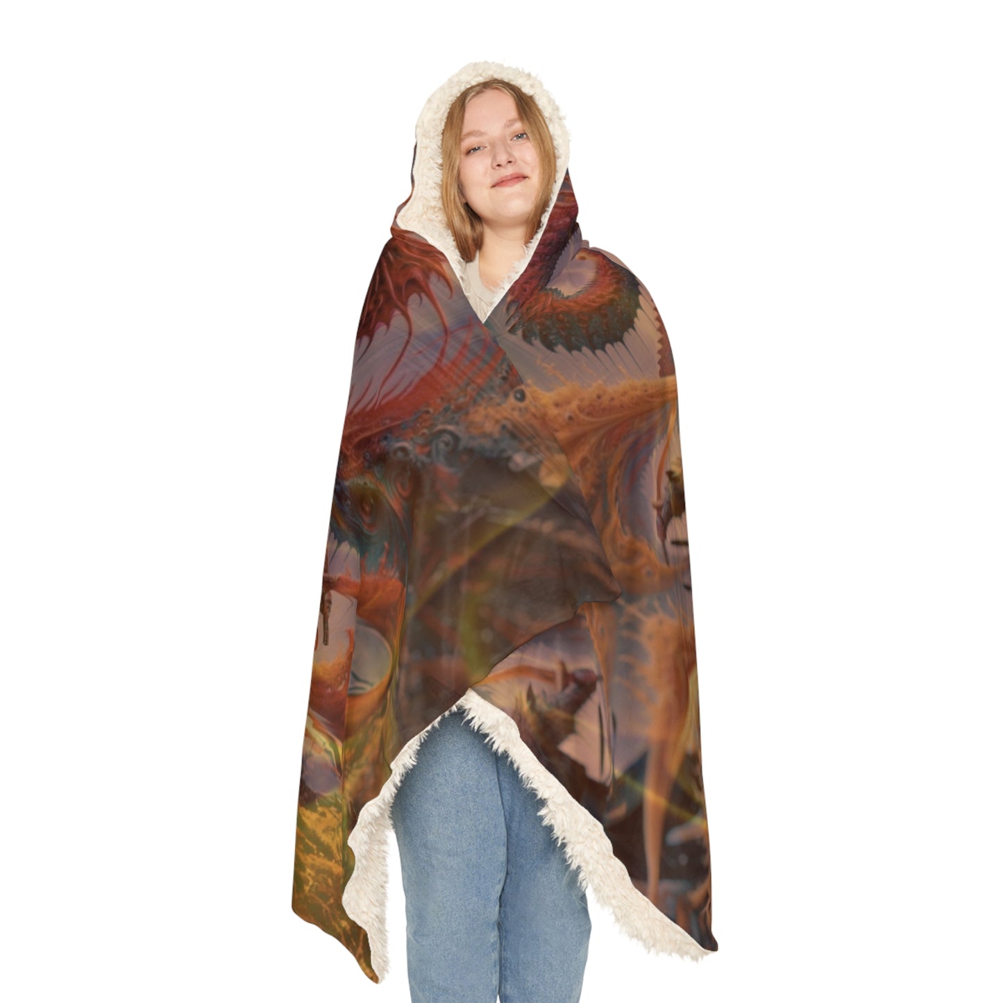 Attack of the Dragon Hooded Blanket