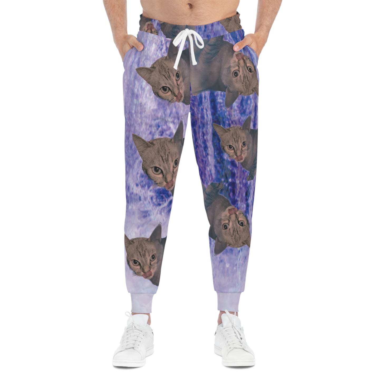 Trippy Kitty Athletic Joggers