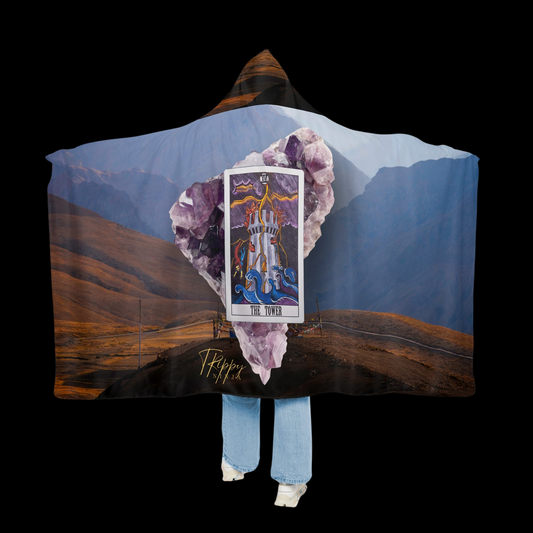 The Tower Tarot Card Snuggle Blanket