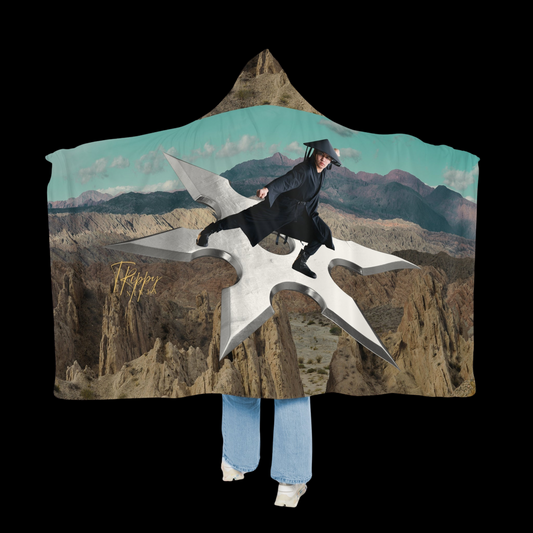 Trippy Ninja Shuriken Rider Snuggle Blanket