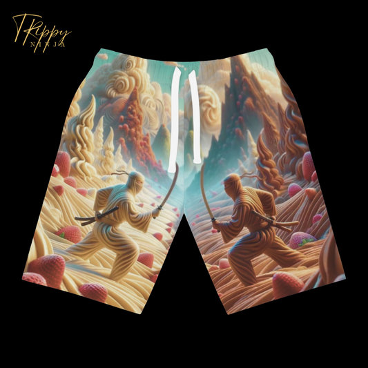 Ice Cream Ninja Dreamscape Athletic Long Shorts