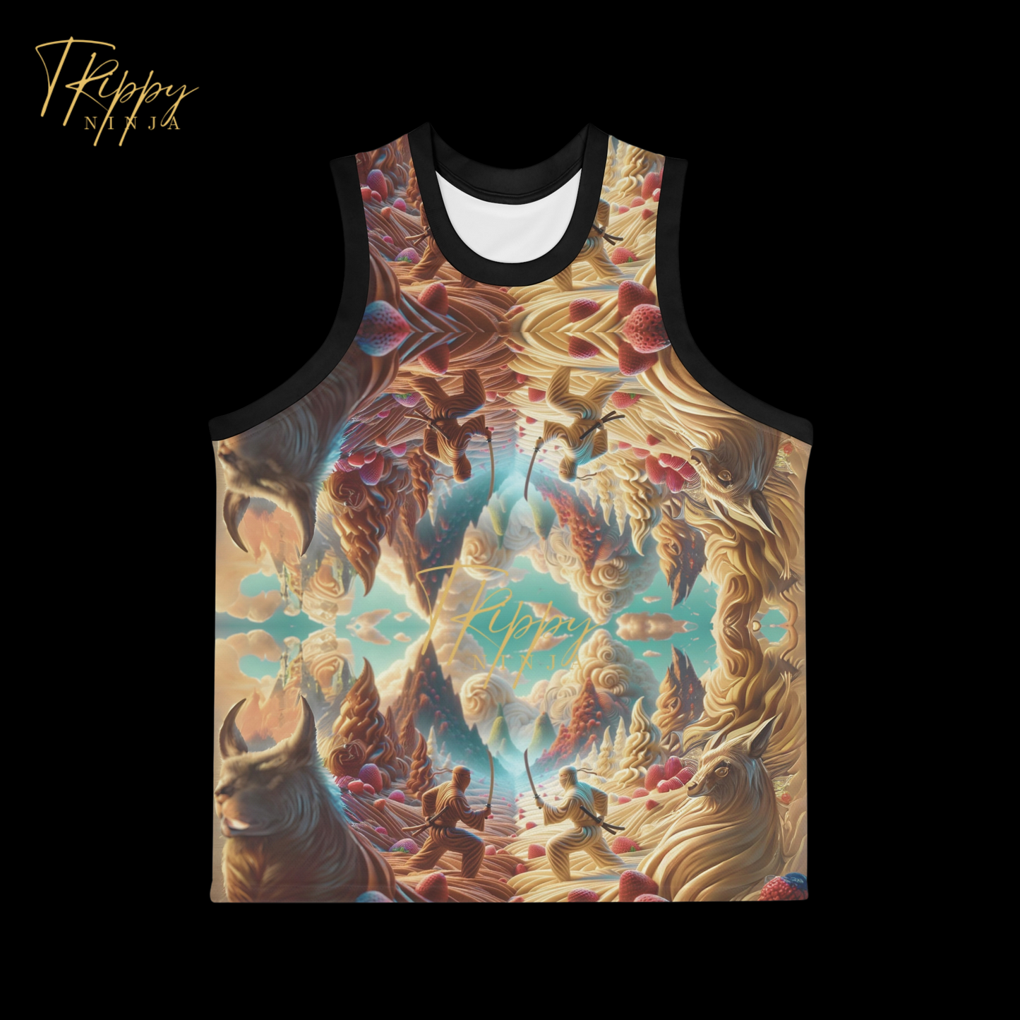 Ice Cream Ninja Dreamscape Basketball Jersey