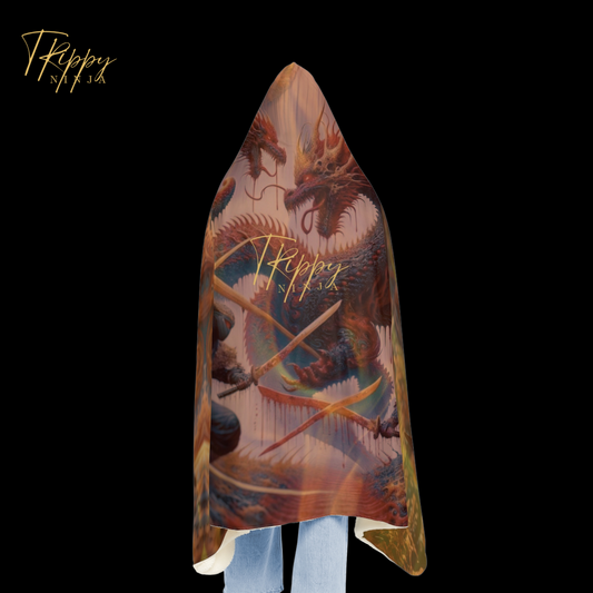 Attack of the Dragon Hooded Blanket