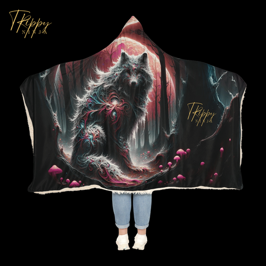 Trippy Ghastly Wolfy Snuggle Blankety