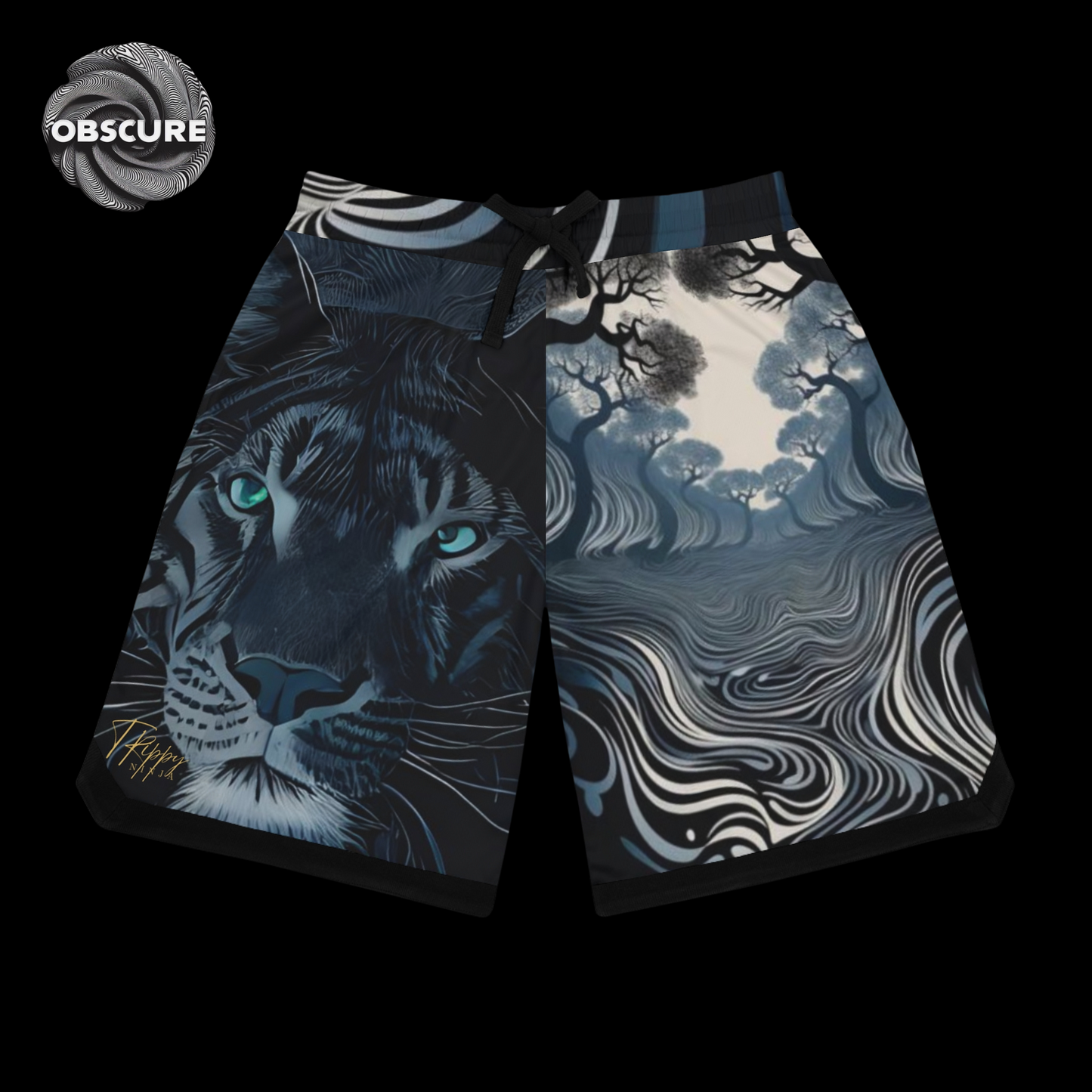 Trippy Tiger Basketball Shorts